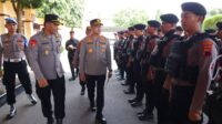 Kapolres Pekalongan Pimpin Apel Pemberangkatan Personel ke Pati