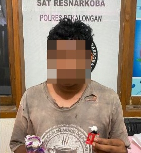 Polres Pekalongan Tangkap Pria Bawa Sabu Seberat 0,47 Gram di Karangdadap