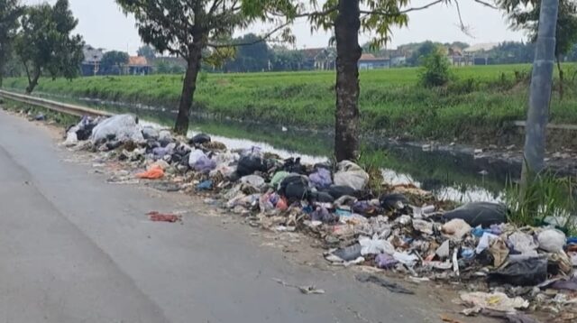 Jalan KH Ahmad Dahlan Pekalongan Kumuh, Warga Keluhkan Sampah Berserakan Berbau