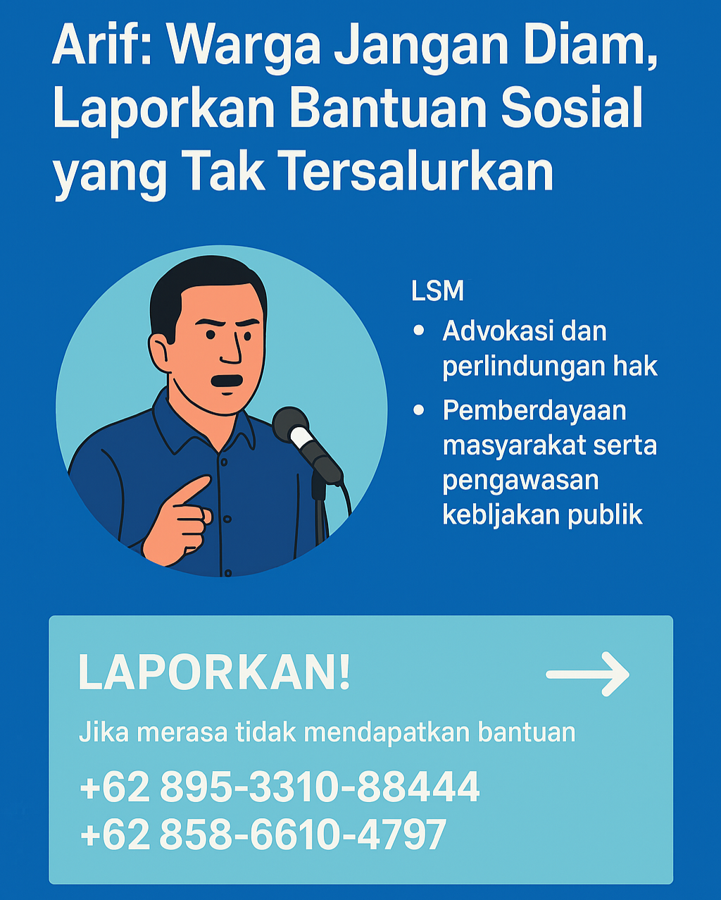 Bukan Zamannya Diam, LSM RobinHood 23 Ajak Warga Segera Melapor